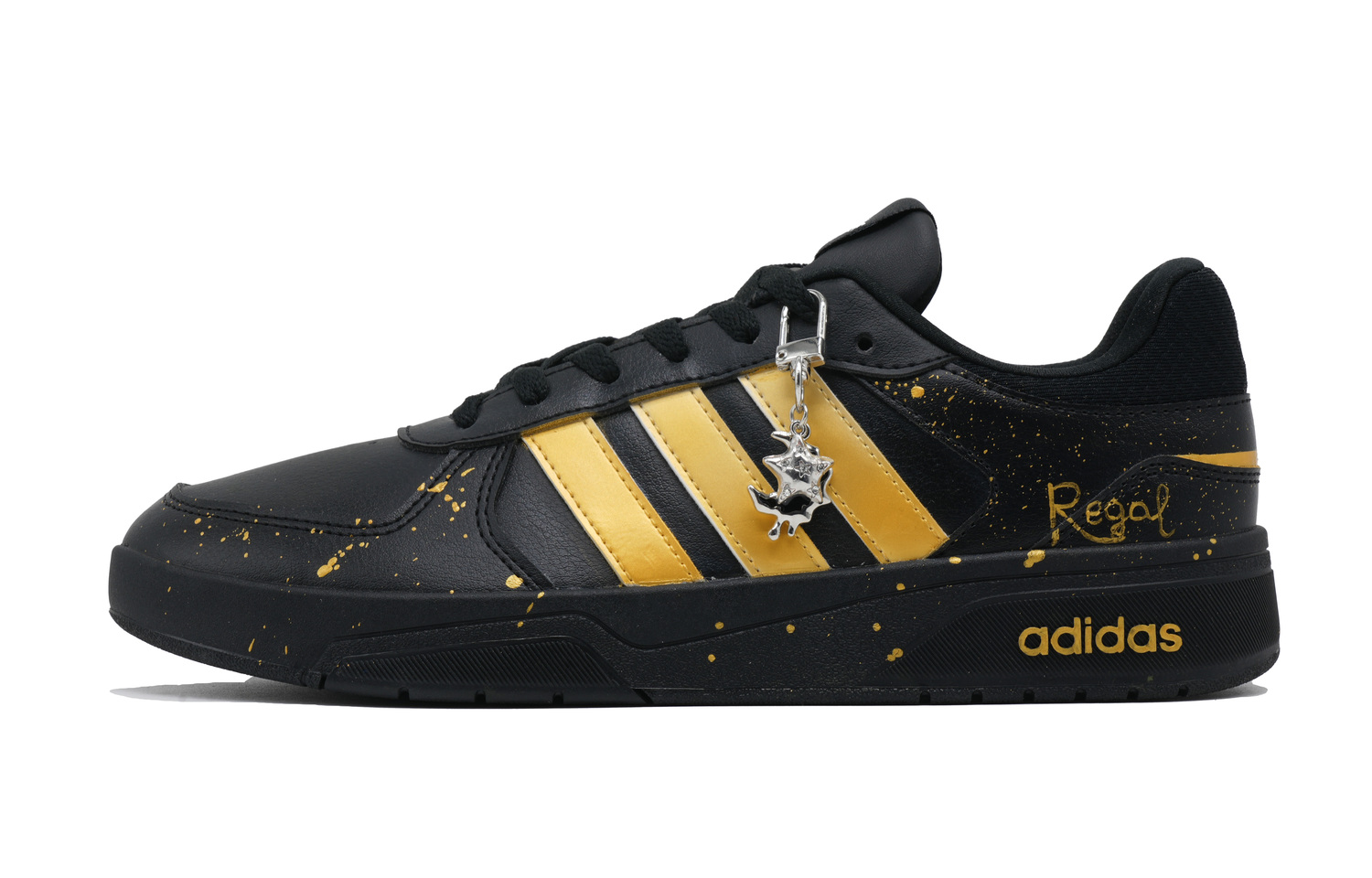 

Adidas Neo Кроссовки Courtbeat Sparkling Starry Sky амортизирующие низкие унисекс черное золото, цвет Black Gold