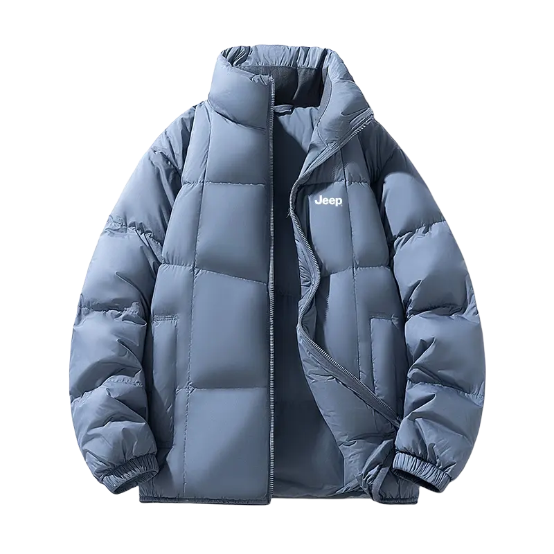 

Пуховик Unisex Stand Collar Thickened Others Jeep, серый синий