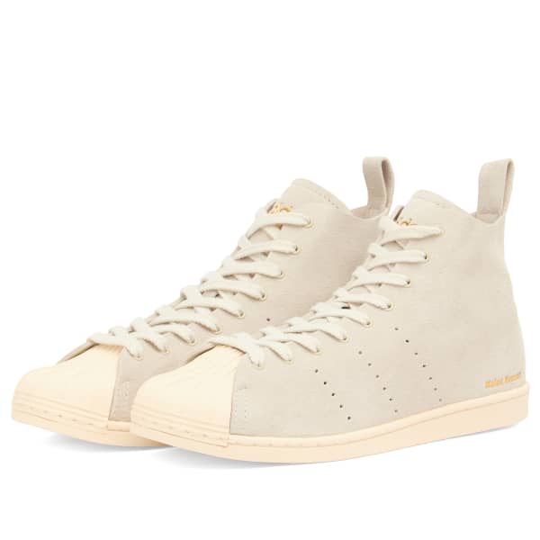 Adidas X wales bonner superstar hi, кремовый белый & золото metallic — фото 2