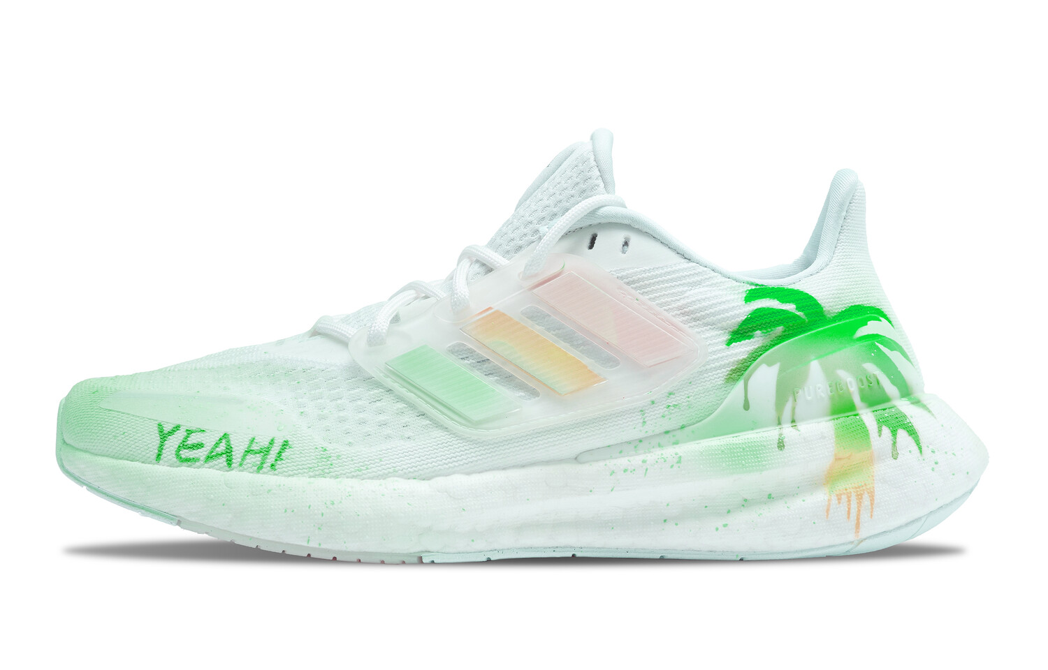 

Кроссовки Pureboost 23 унисекс с низким верхом зеленые Adidas