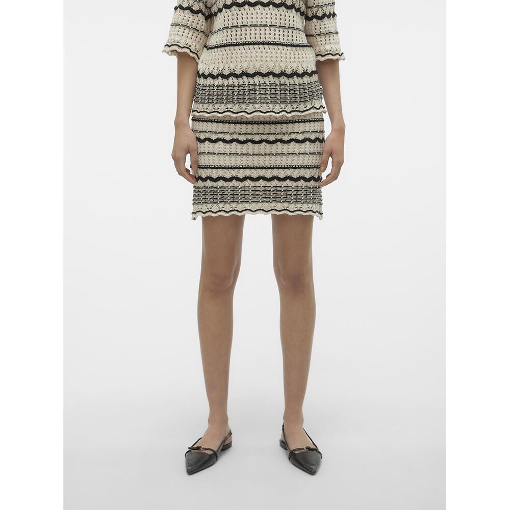 Юбка Vero Moda Minou Nw Short, бежевый