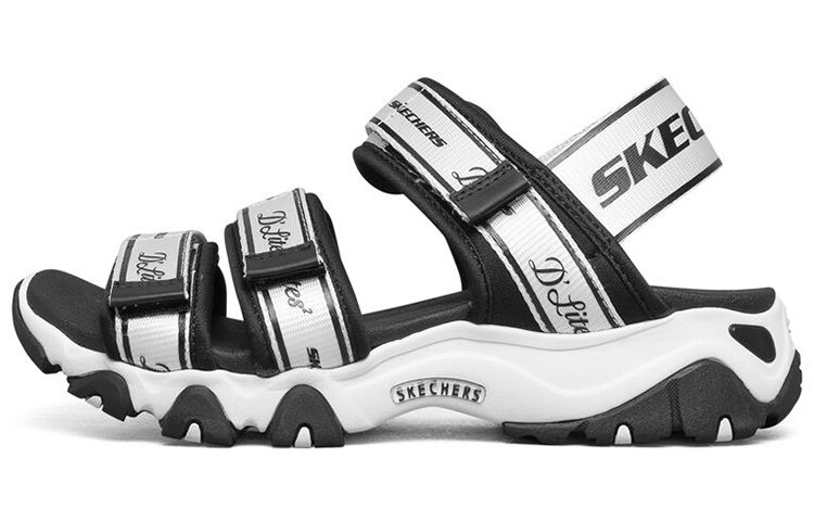 Пляжные сандалии D"LITES 2.0 женские черные/белые Skechers