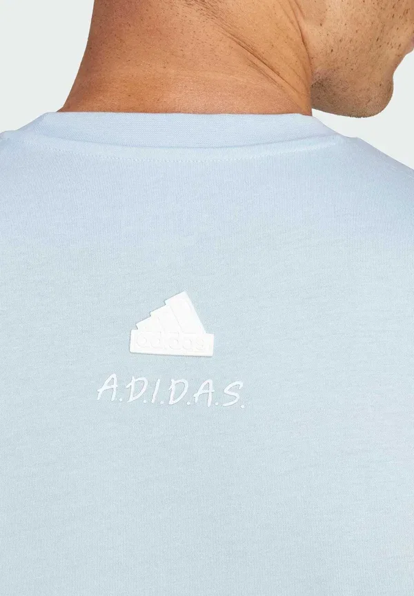 Футболка с графическим принтом Adidas Sportswear All day dream about..., синяя — фото 4