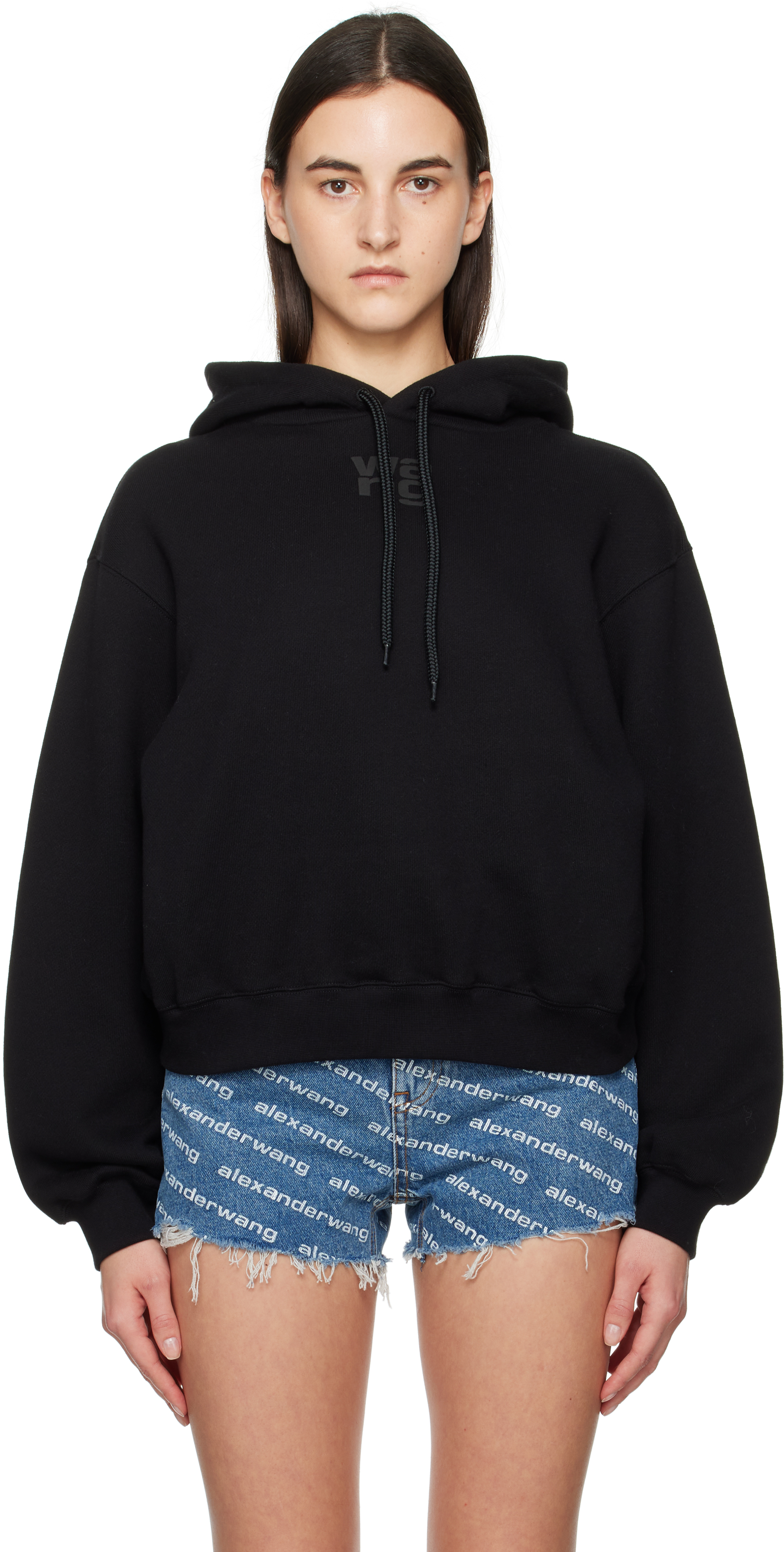 

Толстовка с капюшоном с логотипом Puff alexanderwang.t