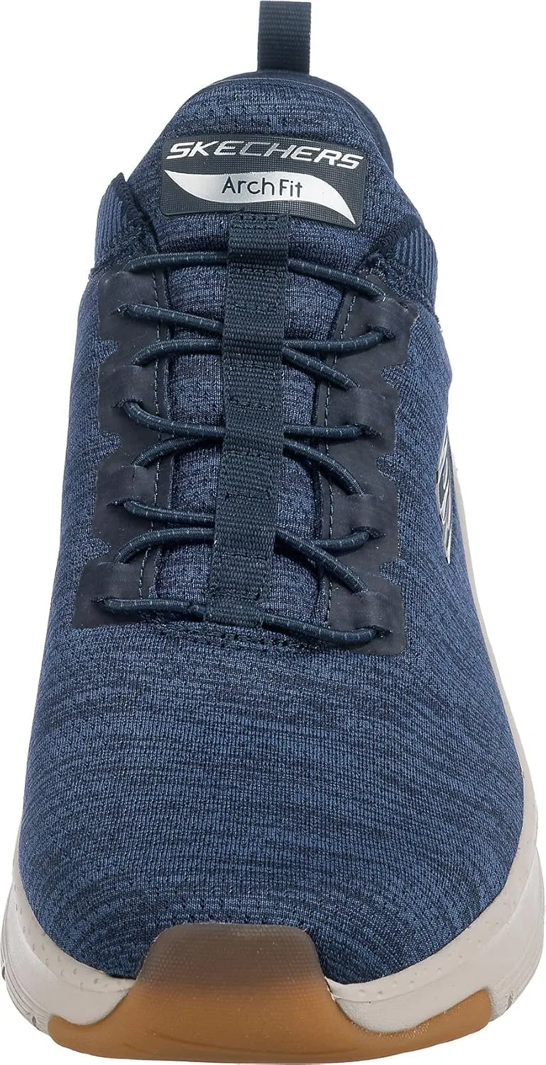 Мужские кроссовки Skechers Arch Fit Waveport, Navy Mesh Trim — фото 3