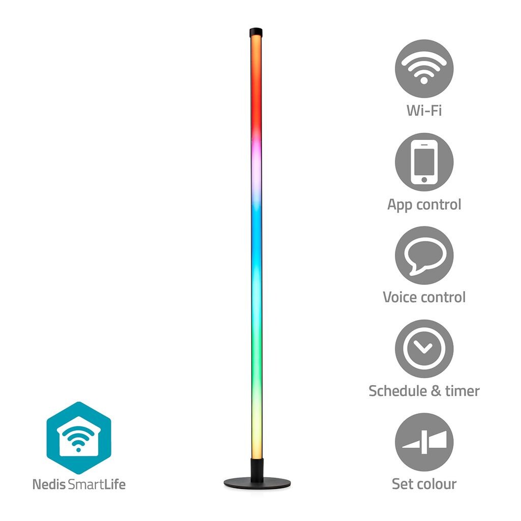 

Nedis Wifild20Rgbw Smartlife Рассеянное освещение Wi-Fi Трубка 180 Лм Красный / От теплого до холодного белого 2700–6500 K 10 Вт Металл / Силикон, черный