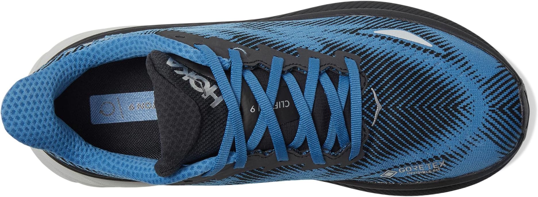 Кроссовки Hoka Men's Clifton 9 GTX, Black/Foggy Night — фото 2