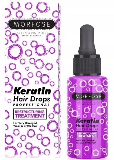 Morfose Keratin Hair Drops Сыворотка для поврежденных волос 100 мл — фото 3