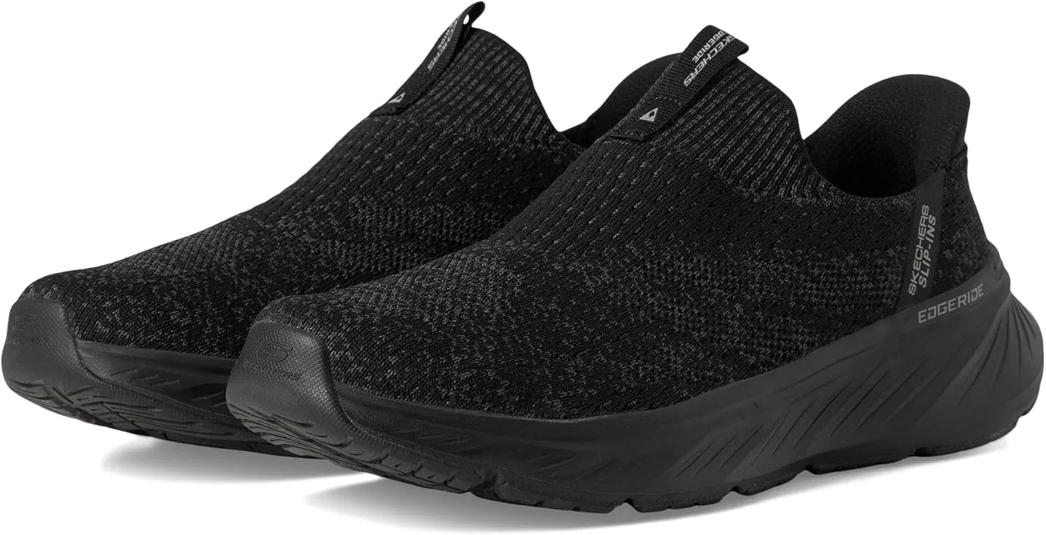 Мужские кроссовки Skechers Edgeride Commissioner Hands Free Slip-in, Black — фото 2