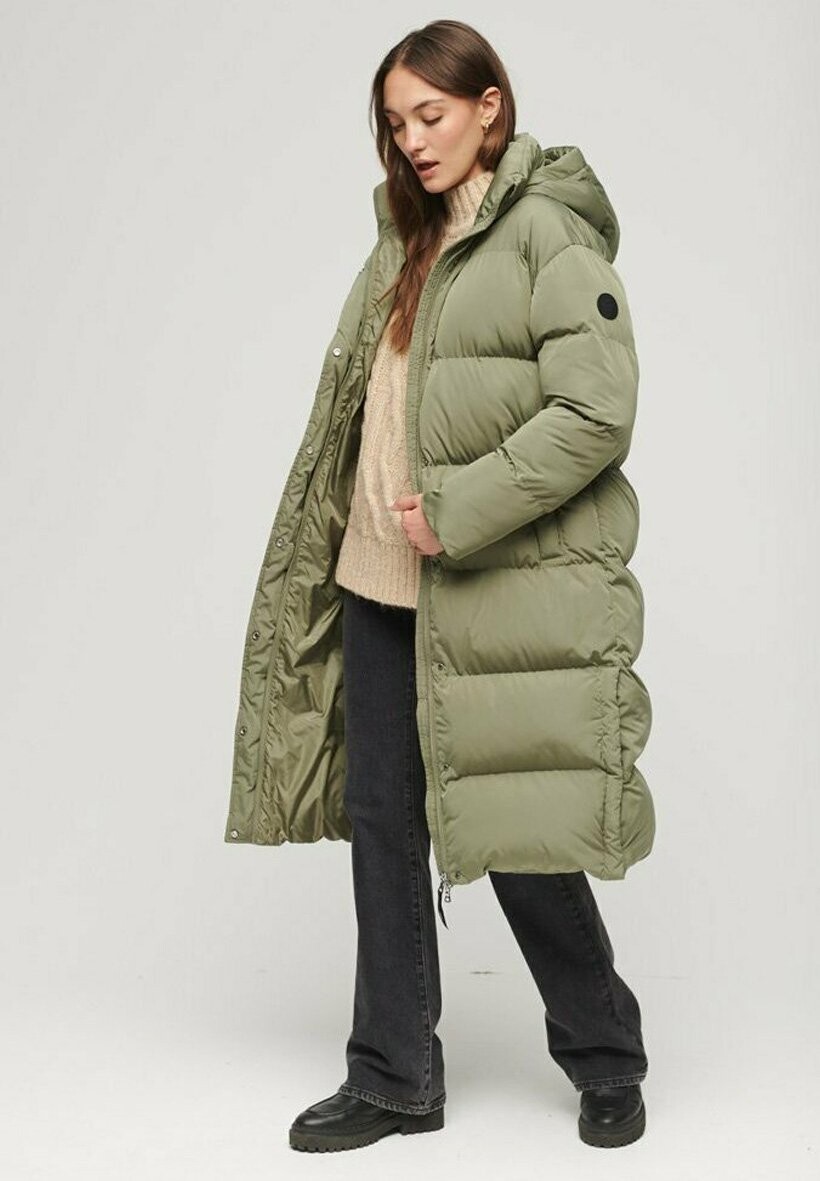 

Зимнее пальто PUFFER Superdry, цвет wild khaki