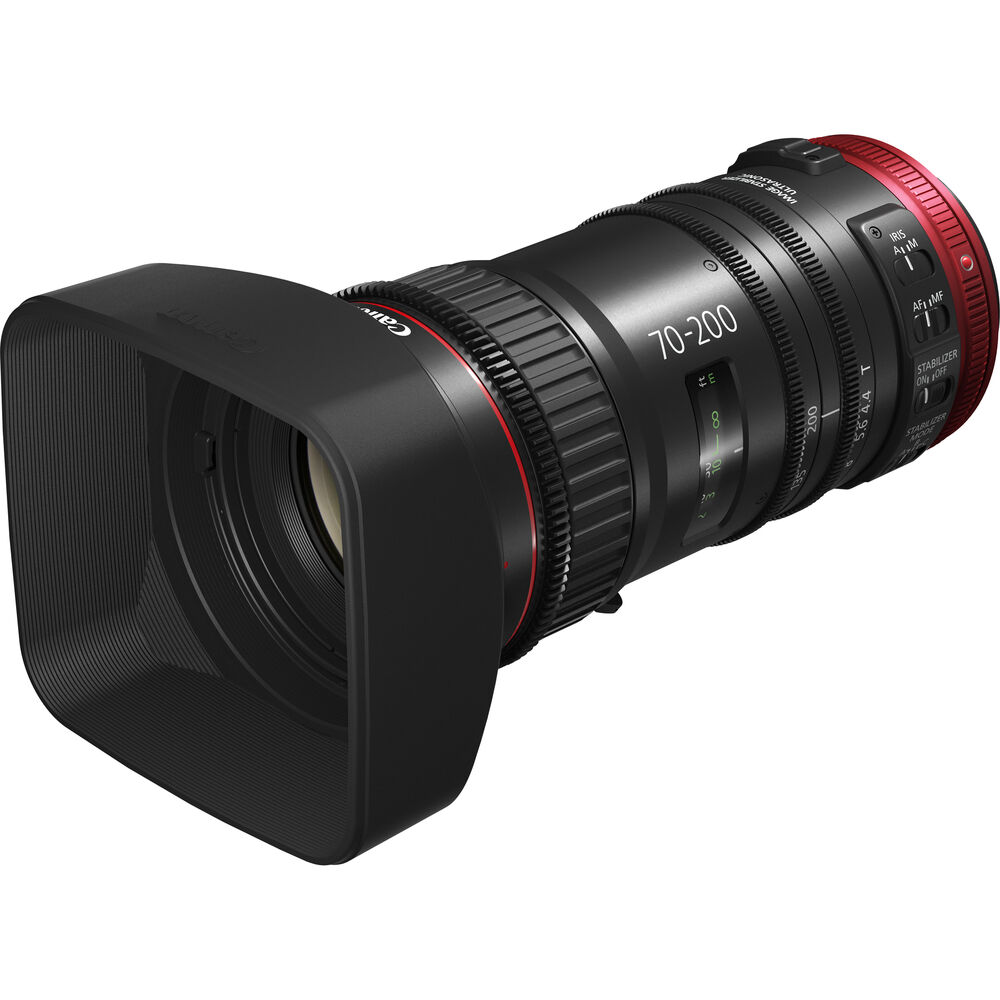 

Компактный кинообъектив Canon CN-E 70-200 мм T4.4 с сервоприводом и зумом (крепление EF)