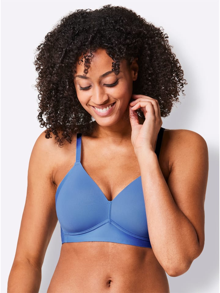 

Бюстгальтер-майка без косточек, средне-голубой цвет Naturana