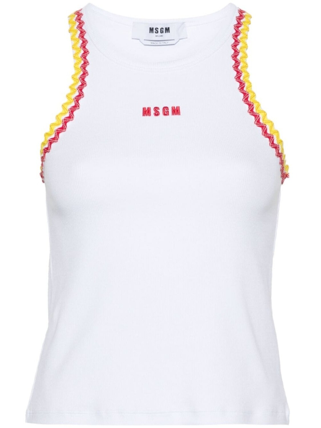 

MSGM топ в рубчик, белый
