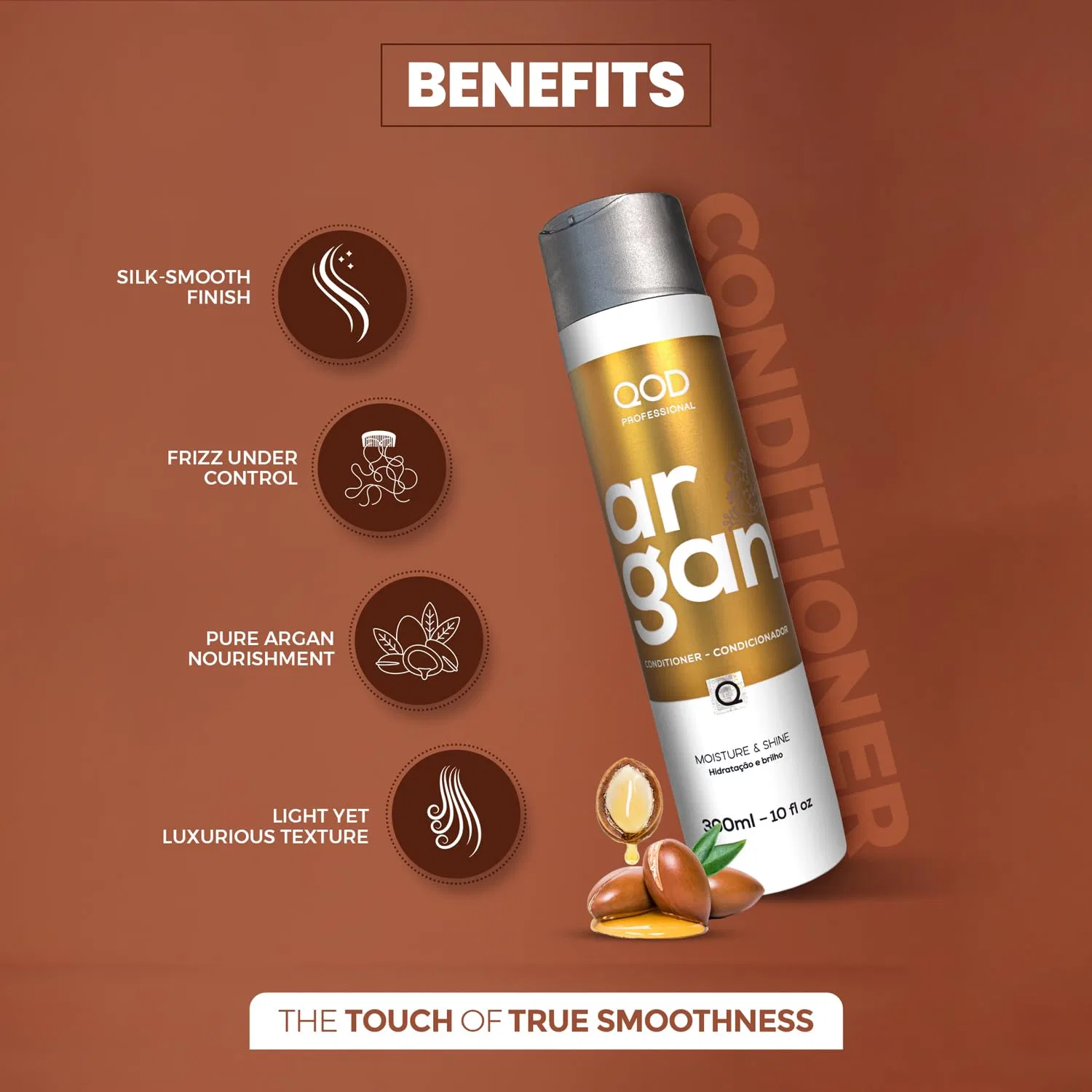 Шампунь и кондиционер QOD Argan Oil с кератином после процедуры Qod — фото 4