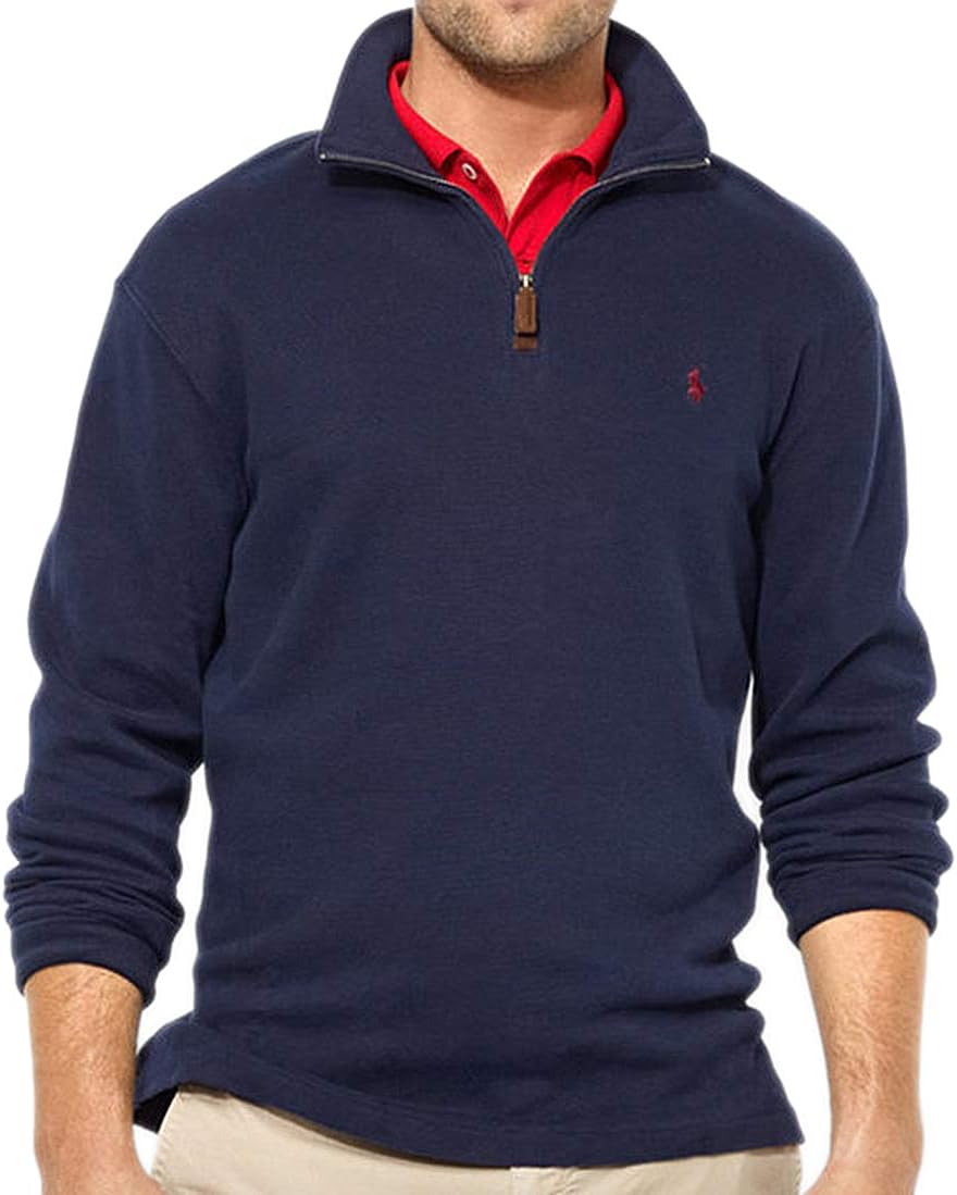 

Толстовка с длинным рукавом и молнией на четверть, Polo Ralph Lauren, мужская, Navy, Синий, Толстовка с длинным рукавом и молнией на четверть, Polo Ralph Lauren, мужская, Navy