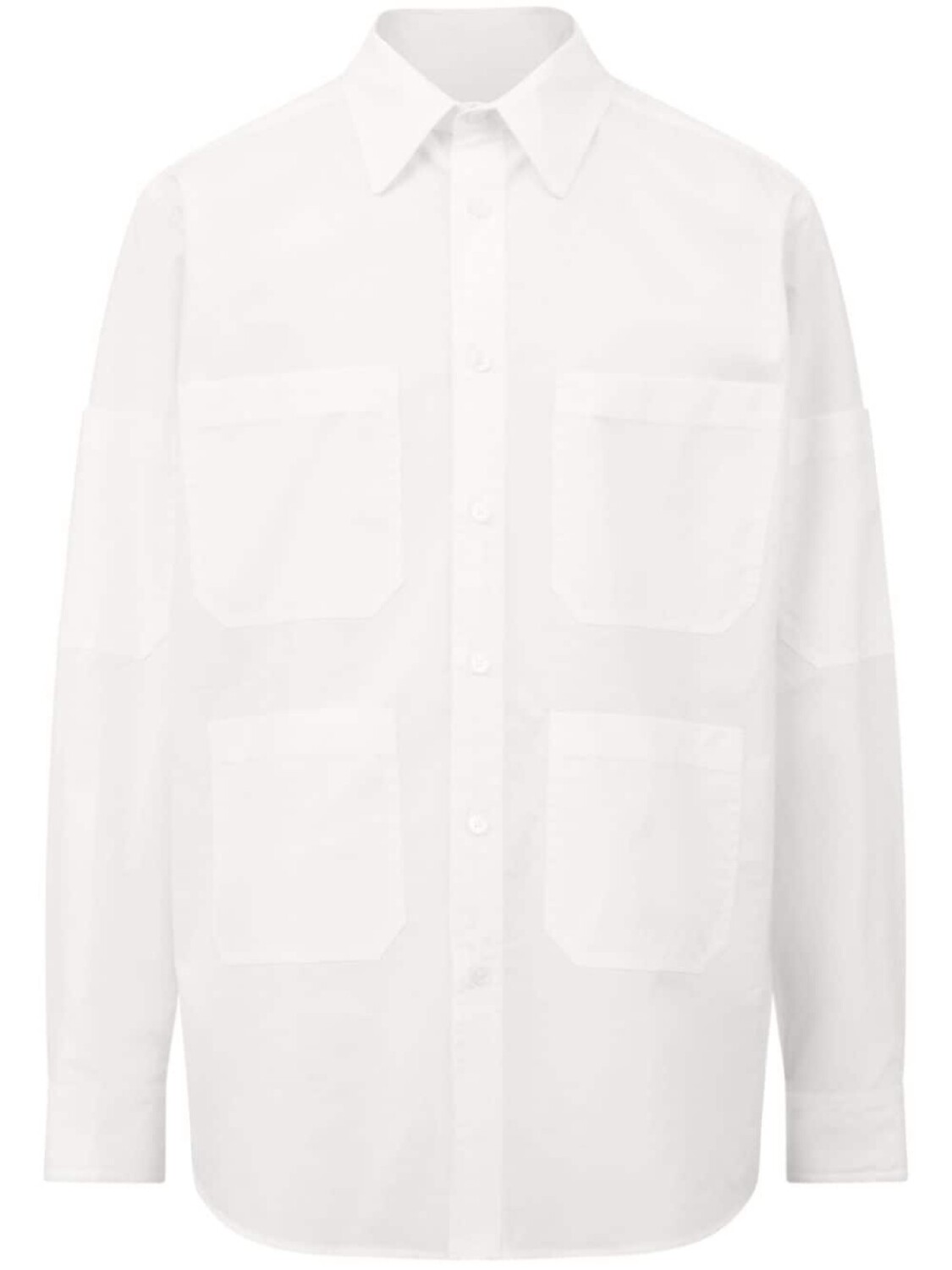 

MM6 Maison Margiela Cotton poplin shirt, белый