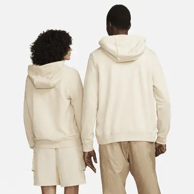 Худи Nike Sportswear Club Fleece, цвет Sanddrift/White — фото 3