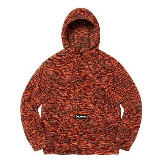 

Толстовка x polartec hooded sweatshirt 'orange black' Supreme, оранжевый