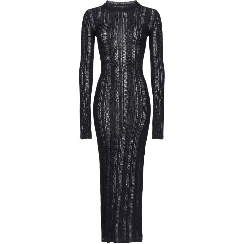 

PINKO Женское платье с длинными рукавами, чистое черное