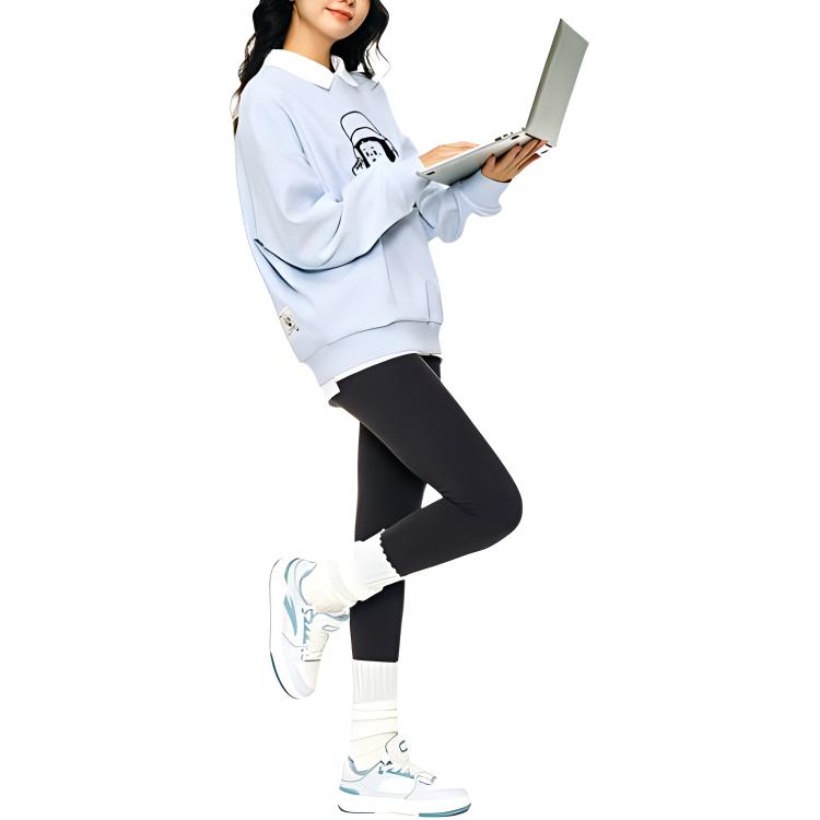 

Анта x NEIXINXIAOHAI Life Collection Свитшот женский светло-морской синий