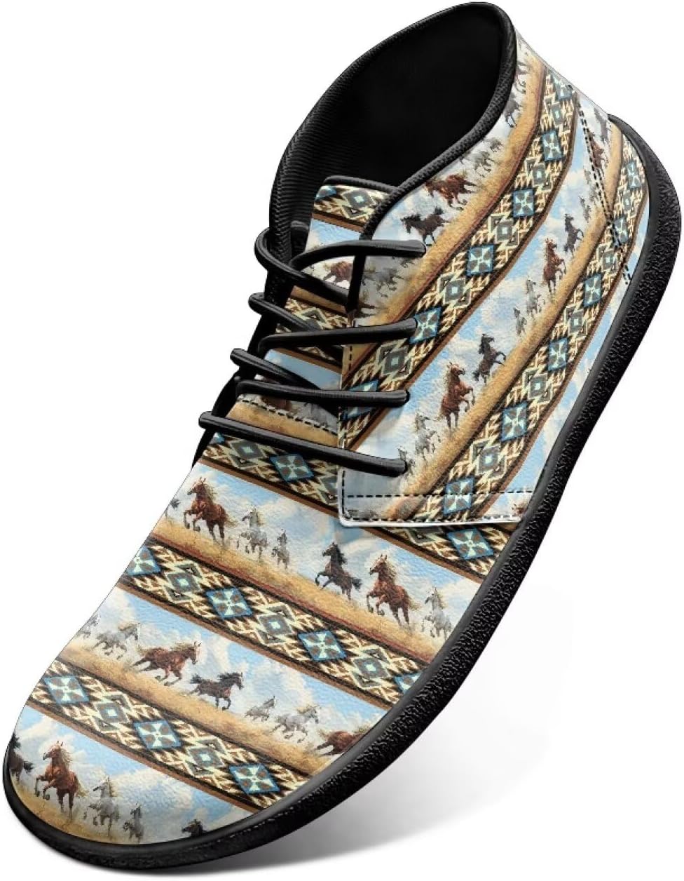 

Мужские Босоножки Легкие Низкие Кеды Спортивные Обувь Без Каблука Нескользящие Широкие Ходовые Кроссовки Размеры US 5-14 Qoiuvncy, Running Horse Tribal Style