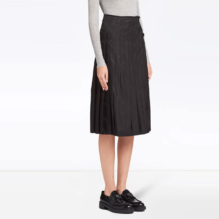 PRADA Женская повседневная длинная юбка, цвет Black — фото 3