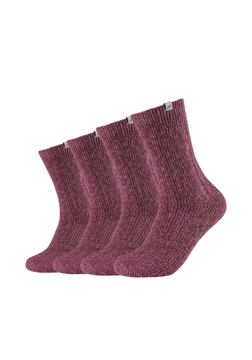 

Носки Skechers 4 шт warm & cozy, цвет maroon mouliné