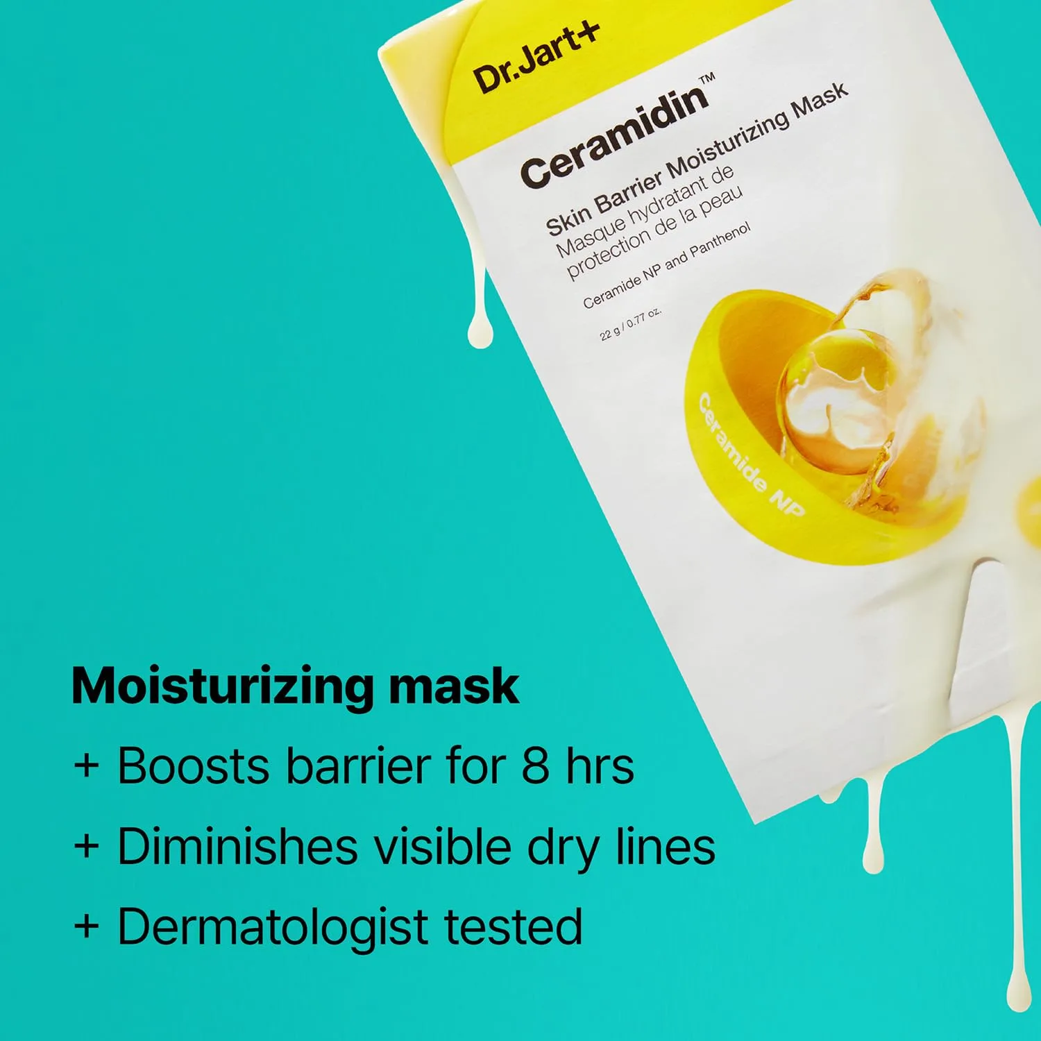 Набор для путешествий Dr.Jart+ Ceramidin Travel Essentials - увлажняющее трио для сухой кожи с керамидами | Крем для лица, тканевая маска и бальзам для губ | Корейский набор для ухода за кожей — фото 3