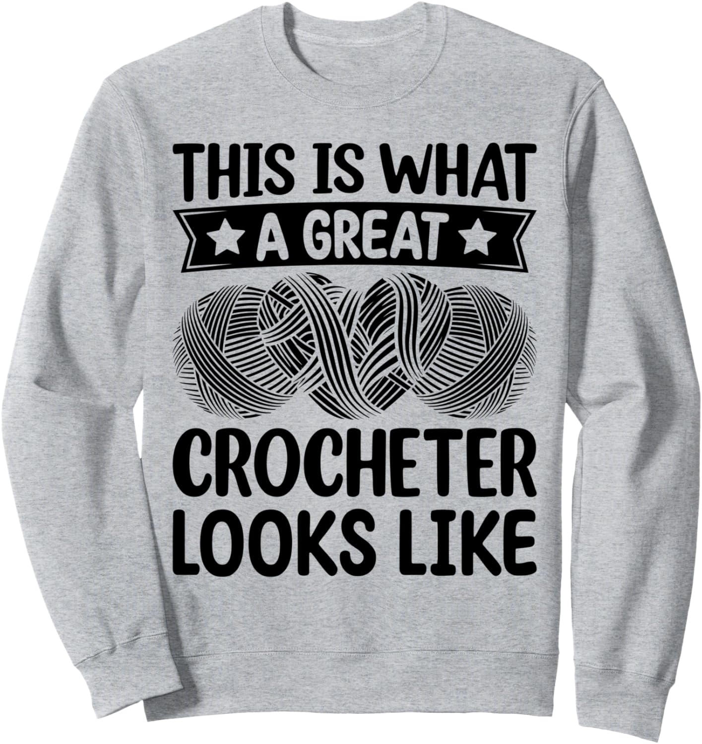 

Это замечательное изделие, связанное крючком. Толстовка Funny Crochet Crocheter, серый