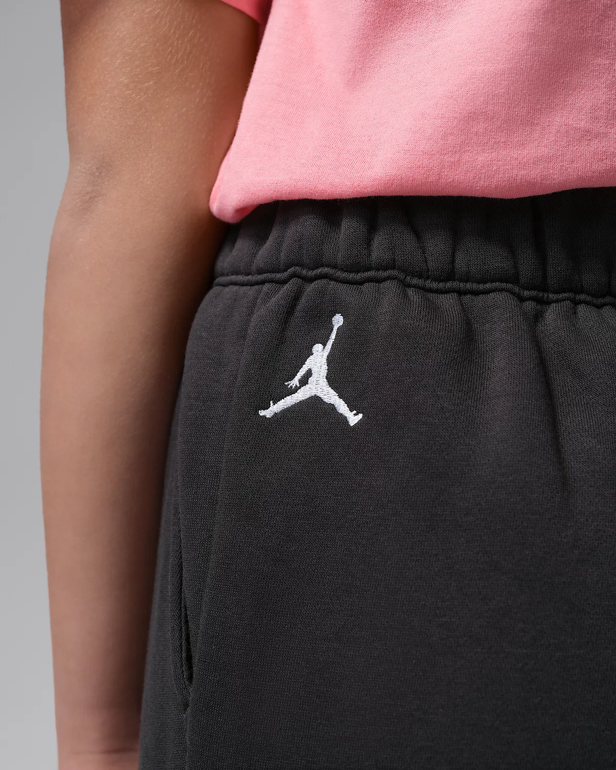 Детские флисовые штаны Jordan Love is in the Air, Off Noir — фото 4