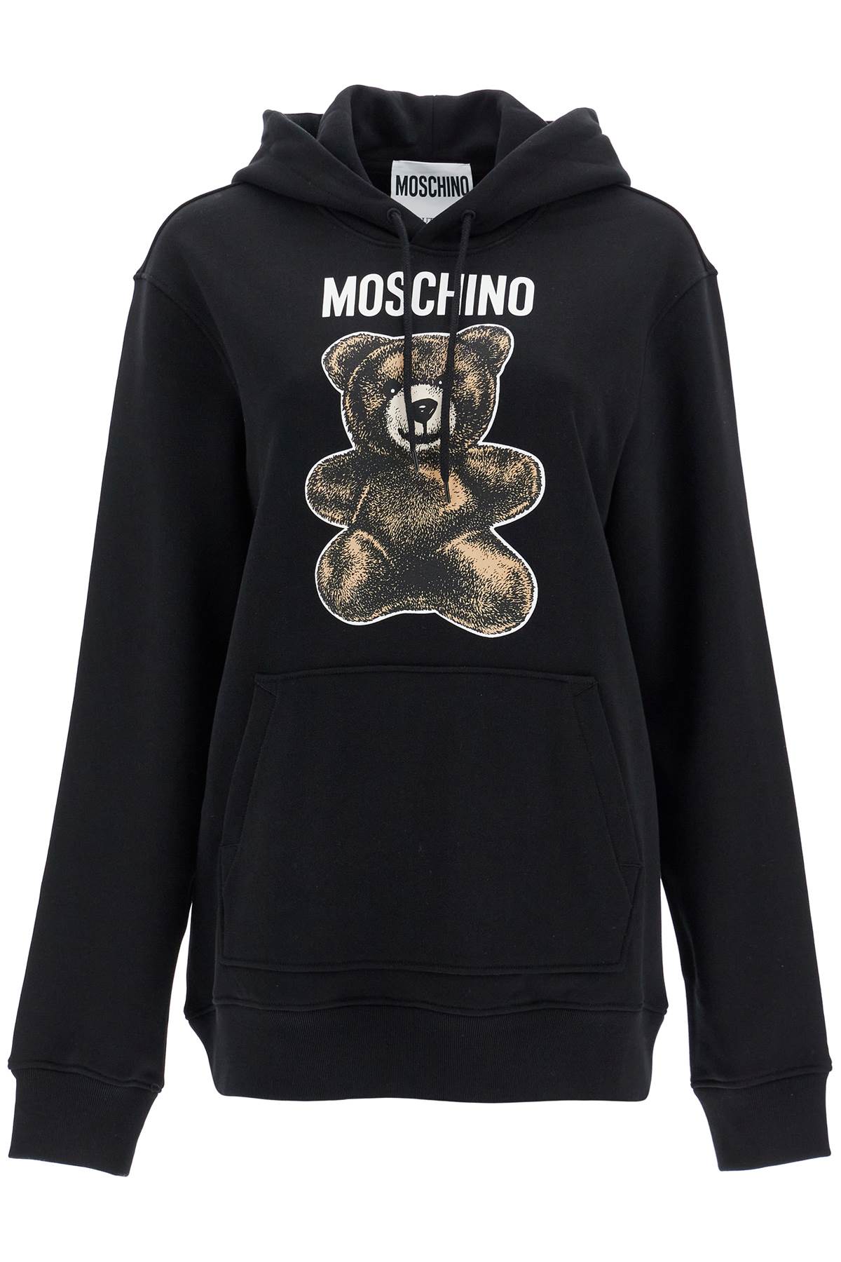 

Женская толстовка с капюшоном Teddy Bear от Moschino, черный