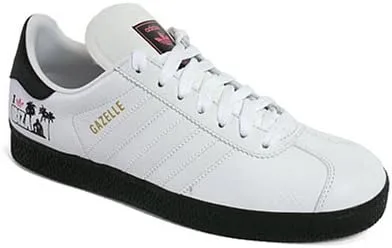 Кроссовки Adidas Gazelle 2, белые/белые/черные — фото 2