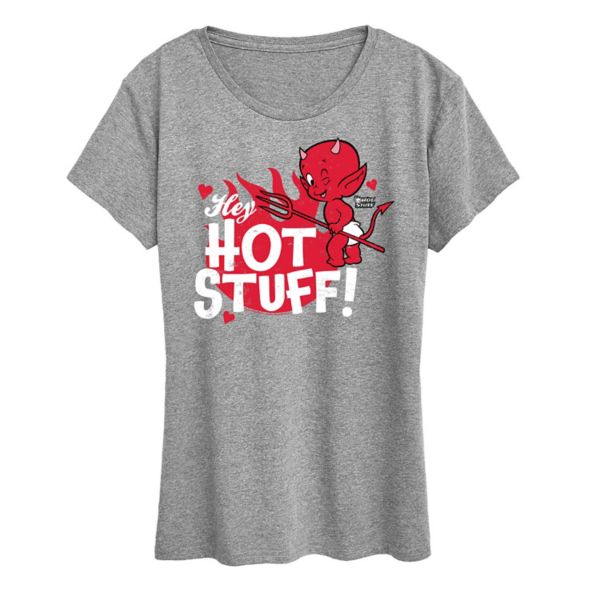 

Женская футболка с принтом «hot stuff» Licensed Character, серый