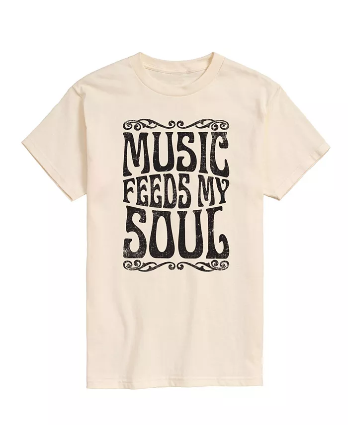 

Мужская футболка с коротким рукавом Music Feeds My Soul AIRWAVES, желтый