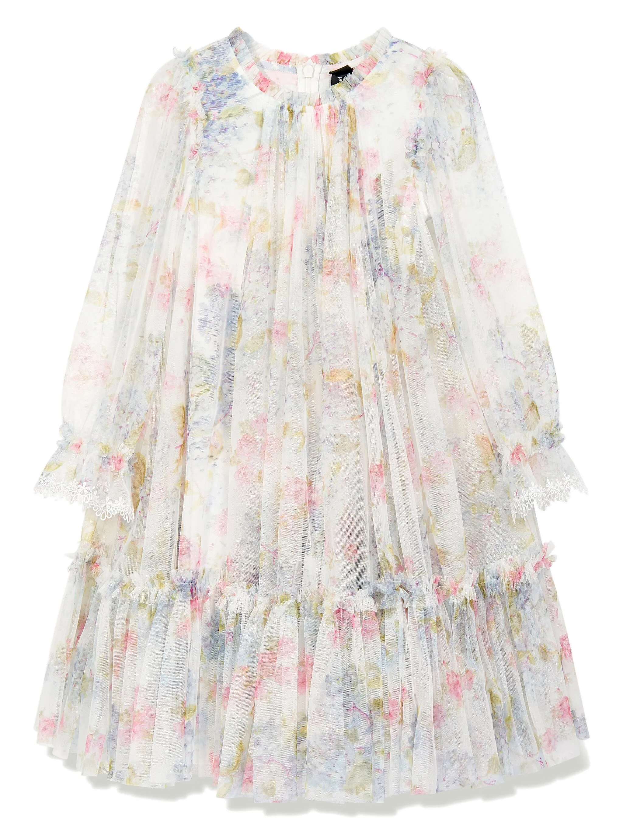 

Платье с цветочным принтом Needle & Thread Kids, белый