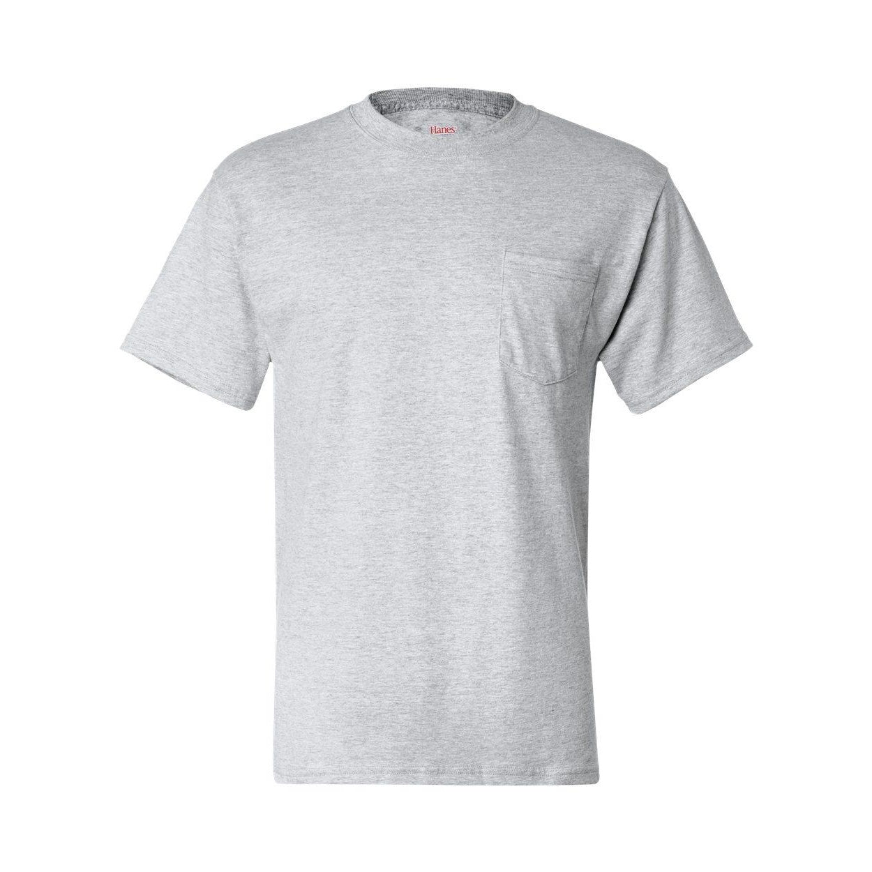 

Футболка Hanes Beefy-T с карманом, цвет ash