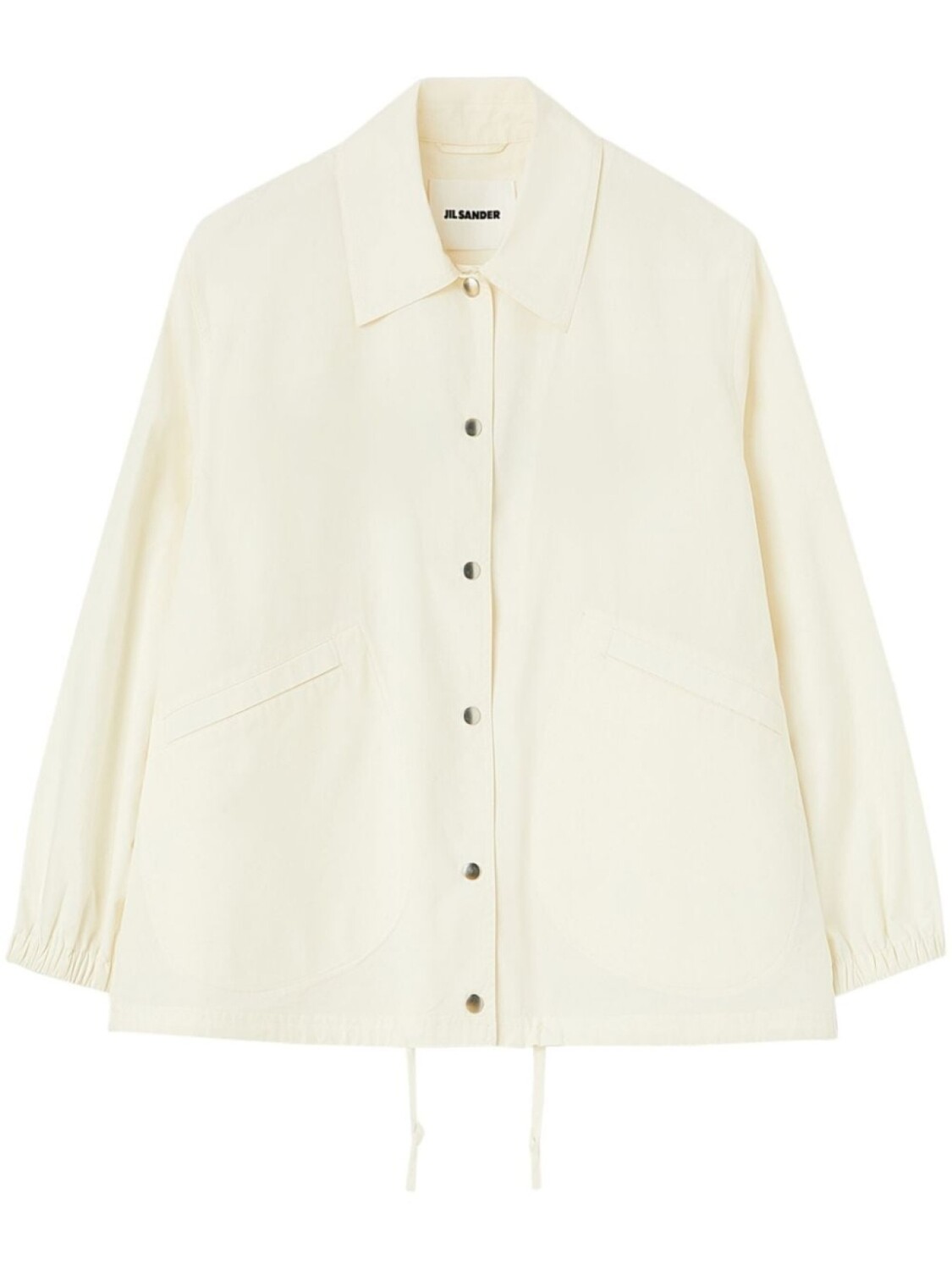 

Jil Sander куртка-рубашка с логотипом, нейтральный цвет