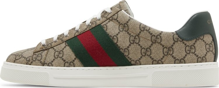 Кроссовки Gucci Ace 'GG Crystal Canvas - Beige', коричневый — фото 3
