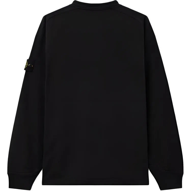 Свитшот с логотипом Logo Patch Crewneck STONE ISLAND, Black — фото 3