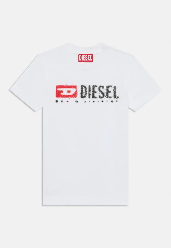Футболка унисекс с принтом tadjustk Diesel, White
