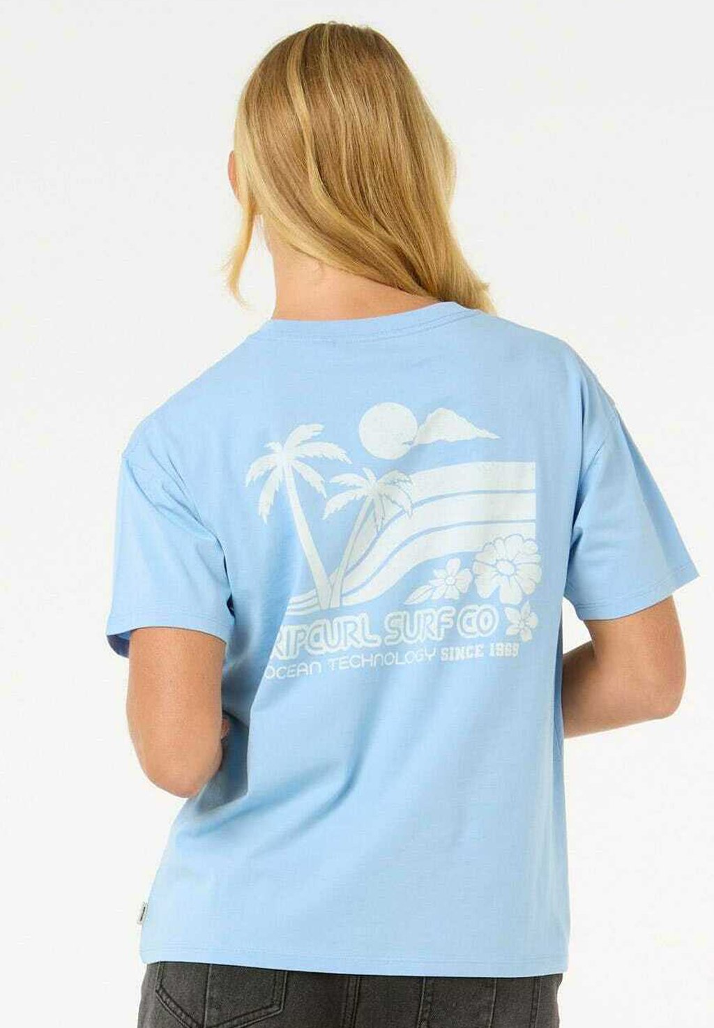 

Футболка с принтом OCEAN Rip Curl, синий