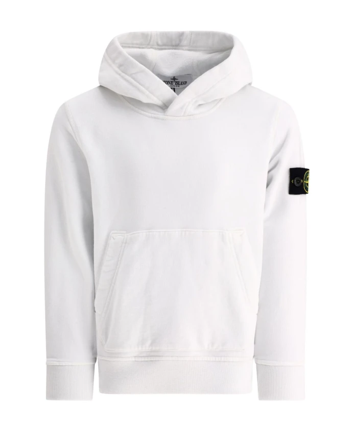 

Худи с карманами кенгуру Stone Island, белый
