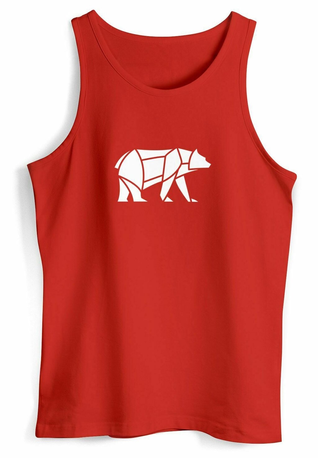 

Топ TANK DESIGN PRINT BÄR BEAR TIERMOTIV OUTDOOR Neverless, красный