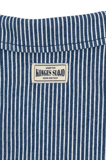 Куртка короткая из хлопка LUC SHIRT JACKET Konges Sløjd, синий — фото 3