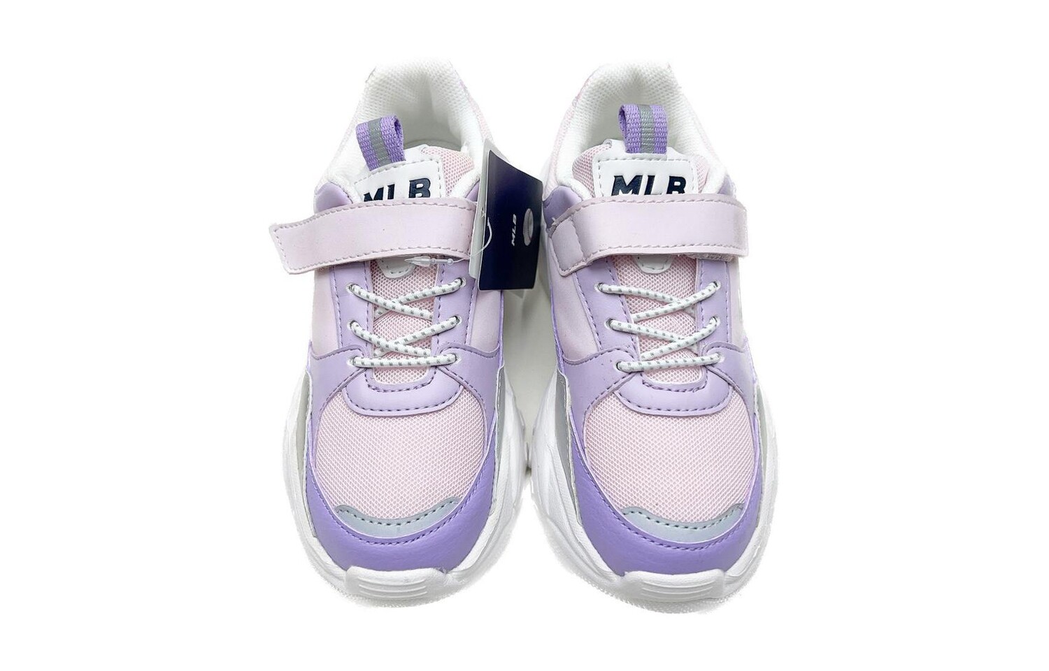 Кроссовки MLB Los Angeles Dodgers Kids Lifestyle Shoes Kids Low-top Purple/Pink/White — фото 4
