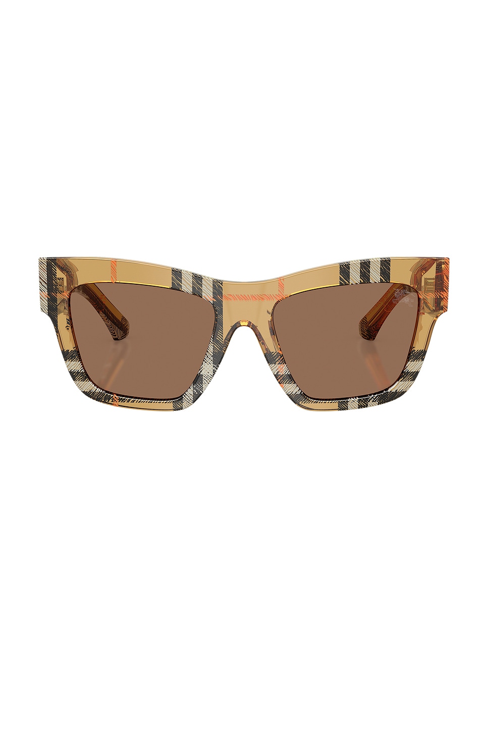 

Квадратные солнцезащитные очки Burberry, check sand