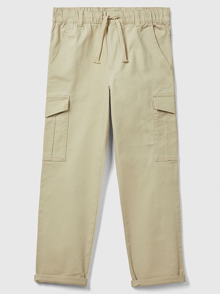 

Тканевые брюки Benetton, бежевый