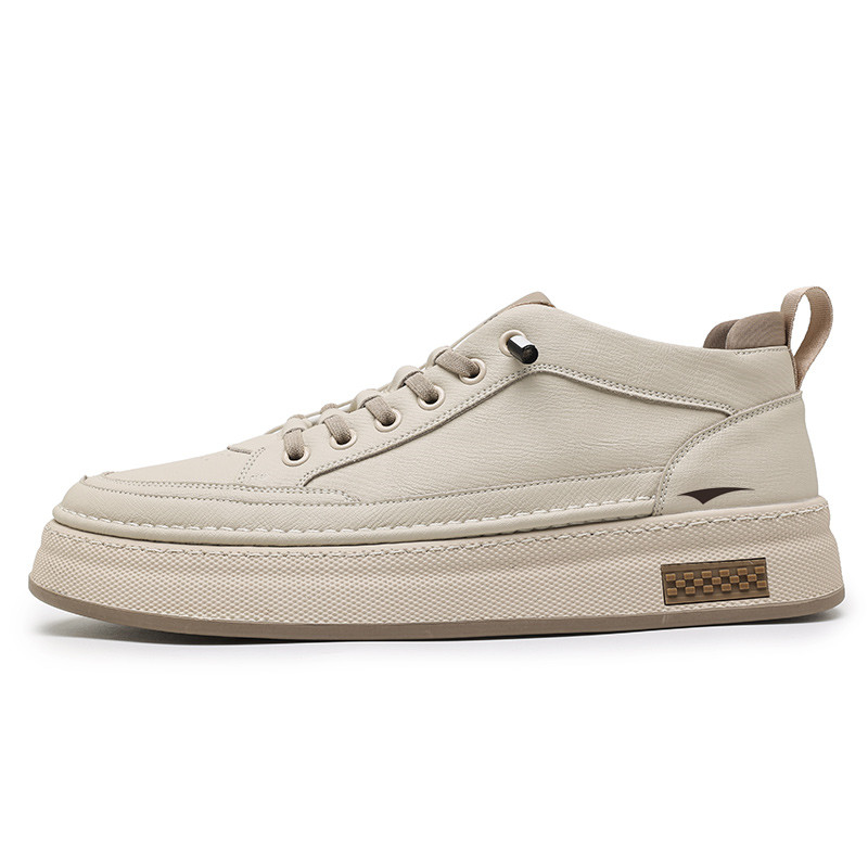 

FEIKE Мужские низкие скейтерские кеды бежевые, цвет Beige