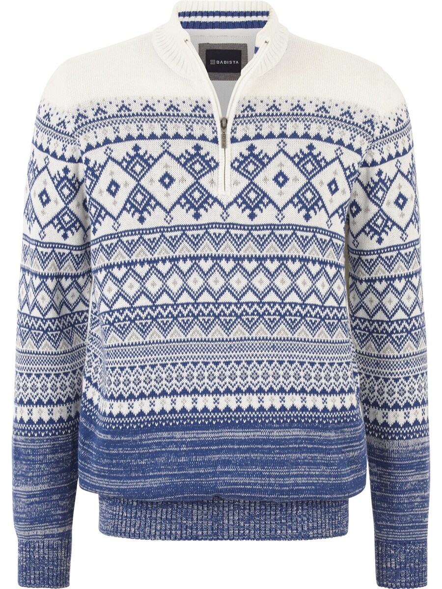

Свитер BABISTA Varziro, цвет Royal blue/Light blue/White