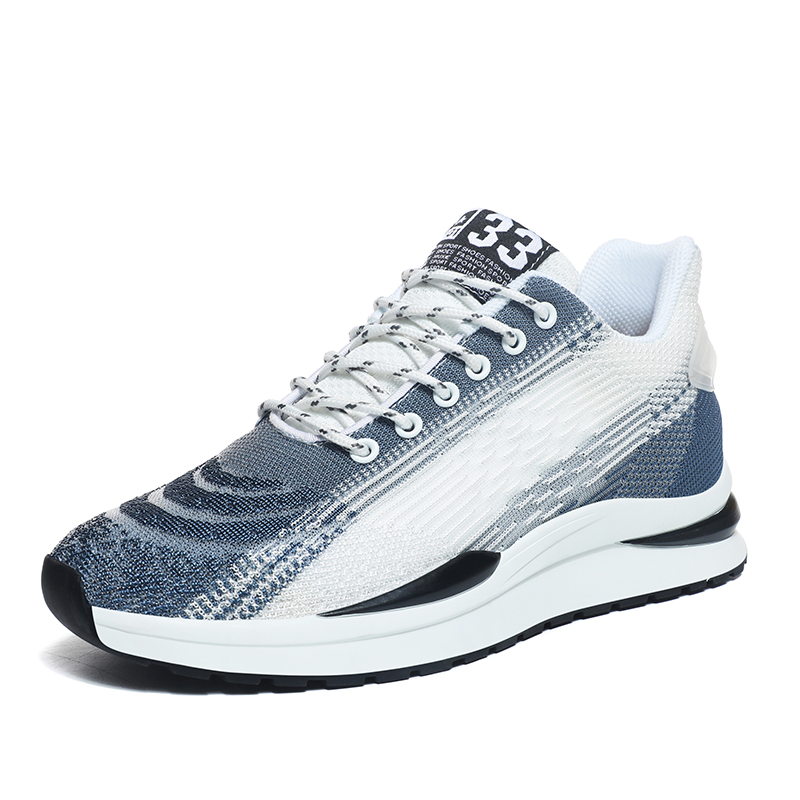 

King Jinmai Дышащие низкие повседневные кроссовки мужские сине-белые, цвет Blue White